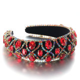 Inlaid rhinestone super sparkling sponge hair hoop hair accessories