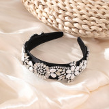Retro Baroque Palace Style Flower Hair Hoops and Water Diamond Hair Accessories