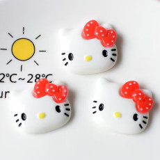 20MM KT cat  Resin snap button charms