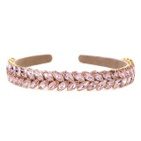 Full diamond Baroque fabric inlaid drill bit hoop hair accessories
