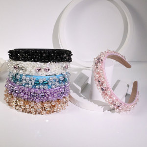 Handwoven beaded Baroque sponge hair accessories