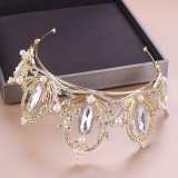 Alloy Crystal Crown Wedding Ball Party Bridal Crown