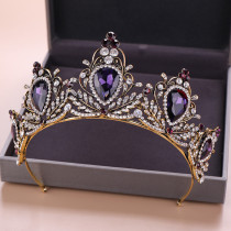 Alloy Crystal Crown Wedding Ball Party Bridal Crown
