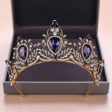 Alloy Crystal Crown Wedding Ball Party Bridal Crown