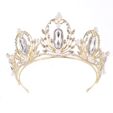 Alloy Crystal Crown Wedding Ball Party Bridal Crown