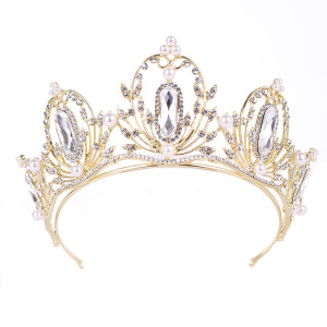 Alloy Crystal Crown Wedding Ball Party Bridal Crown