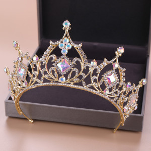 Alloy Crystal Crown Wedding Ball Party Bridal Crown