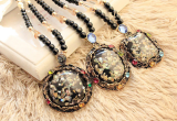 Bohemian Caibei Cat's Eye Stone Long Necklace