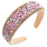 Baroque rhinestone headband, sparkling imitation diamond crystal headband, elegant and elegant hair accessory