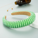 Handwoven beaded headband Baroque sponge hair accessories