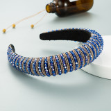 Handwoven beaded headband Baroque sponge hair accessories