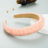 Handwoven beaded headband Baroque sponge hair accessories