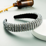 Handwoven beaded headband Baroque sponge hair accessories