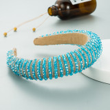 Handwoven beaded headband Baroque sponge hair accessories