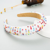 Handwoven beaded headband Baroque sponge hair accessories