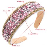 Baroque rhinestone headband, sparkling imitation diamond crystal headband, elegant and elegant hair accessory