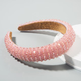 Handwoven beaded headband Baroque sponge hair accessories
