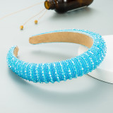 Handwoven beaded headband Baroque sponge hair accessories