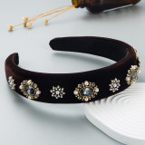 Baroque pearl water drill bit headband accessories