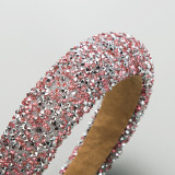 Handmade sponge inlaid diamond wide edge headband hair accessories