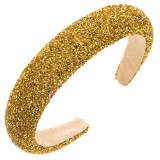Handmade sponge inlaid diamond wide edge headband hair accessories
