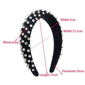 Fashionable and colorful diamond studded headband accessories
