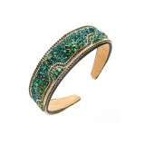 Full Diamond Fashion Wide Edge Shining Color Drill Bit Hoop Hair Ornament