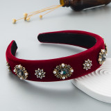 Baroque pearl water drill bit headband accessories