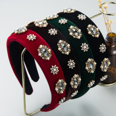 Baroque pearl water drill bit headband accessories