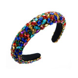 Set with diamond sponge wide edge Baroque headband hair accessories
