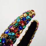 Set with diamond sponge wide edge Baroque headband hair accessories