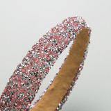 Handmade sponge inlaid diamond wide edge headband hair accessories