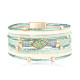 Fashionable Bohemian PU leather bracelet with alloy magnetic buckle multi-layer bracelet