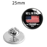 Trump alloy glass brooch gift as a souvenir for the US election