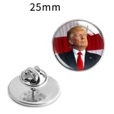 Trump alloy glass brooch gift as a souvenir for the US election