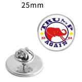 Trump alloy glass brooch gift as a souvenir for the US election