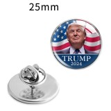 Trump alloy glass brooch gift as a souvenir for the US election