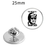 Trump alloy glass brooch gift as a souvenir for the US election