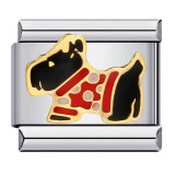 Free Single Drip oil cartoon Italian charm bracelet