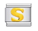 Free splicing English letters DIY Italian charm bracelet