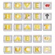 Free splicing English letters DIY Italian charm bracelet