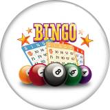 20MM bingo shake those ball Print glass snap button charms