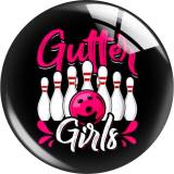 20MM bingo shake those ball Print glass snap button charms