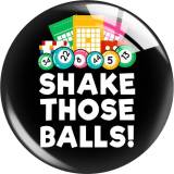 20MM bingo shake those ball Print glass snap button charms