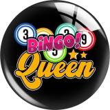 20MM bingo shake those ball Print glass snap button charms