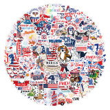 100 American Independence Day personalized graffiti stickers, car luggage, water cup waterproof stickers