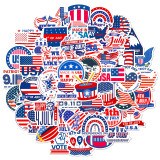 50 American Independence Day personalized graffiti stickers, car luggage, water cup waterproof stickers