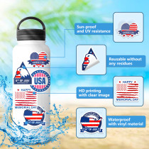 50 American Independence Day personalized graffiti stickers, car luggage, water cup waterproof stickers