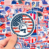 50 American Independence Day personalized graffiti stickers, car luggage, water cup waterproof stickers