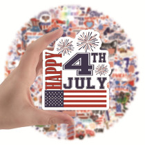 100 American Independence Day personalized graffiti stickers, car luggage, water cup waterproof stickers